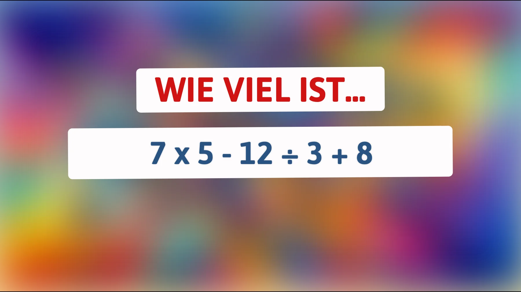 Nur 5% können dieses knifflige Rätsel lösen: Kannst du die richtige Lösung finden?"
